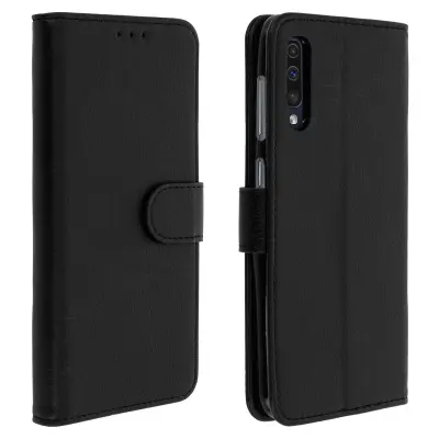 Folio Case Samsung Galaxy A50 / A30s z držalom za kartico - Crna