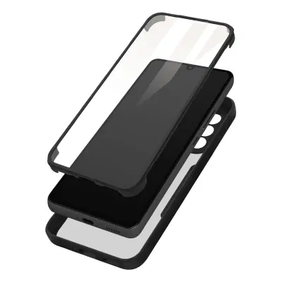 Ovitek Samsung Galaxy A33 5G, zadnji del iz pleksiglasa z crno obrobo