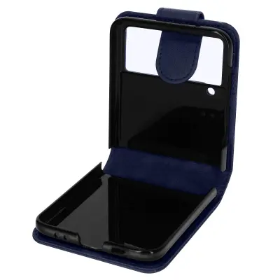 Folio Case Samsung Galaxy Z Flip 4 z držalom za kartico - modra