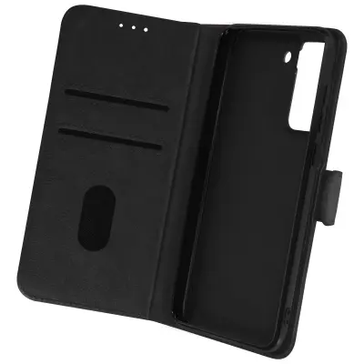 Folio Case Samsung Galaxy S21 FE z držalom za kartico - Crna