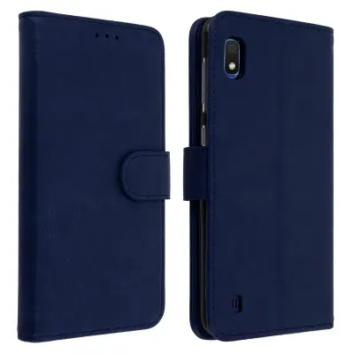 Folio Case Samsung Galaxy A10 z držalom za kartico - modra
