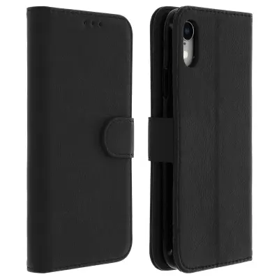 Folio Case iPhone XR z držalom za kartico - Crna
