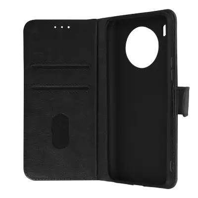 Folio Case Honor 50 Lite, Huawei Nova 8i z držalom za kartico - Crna