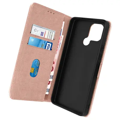 Folio Case Xiaomi Redmi A1 / A2 z držalom za kartico - roza guba