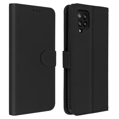 Folio Case Samsung Galaxy A42 z držalom za kartico - Crna