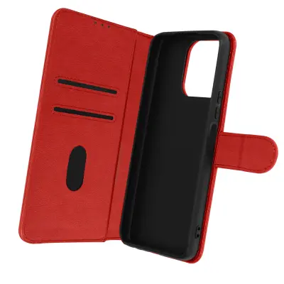 Folio Case Honor 70 Lite, X8 5G, X6 z držalom za kartico - rdeca