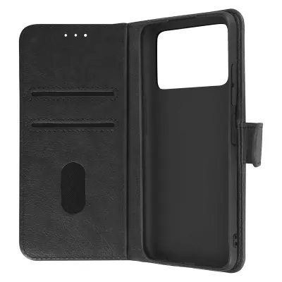 Folio Case Xiaomi Poco X4 Pro 5G z držalom za kartico - Crna