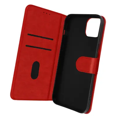 Folio Case iPhone 14 z držalom za kartico - rdeca