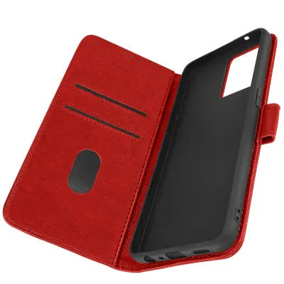 Folio Case Oppo Reno 7 z držalom za kartico - rdeca