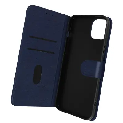 Folio Case iPhone 14 z držalom za kartico - modra