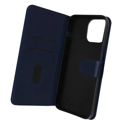 Folio Case iPhone 14 Pro Max z držalom za kartico - modra