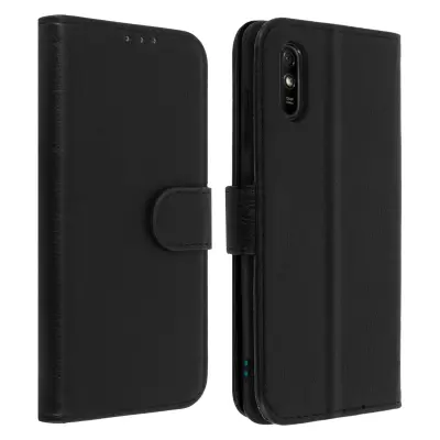 Folio Case Xiaomi Redmi 9A / 9AT z držalom za kartico - Crna