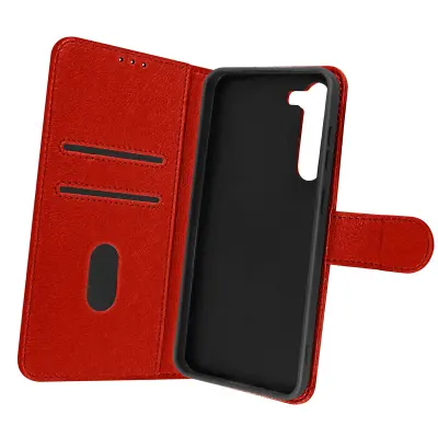 Folio Case Samsung Galaxy S23 Plus z držalom za kartico - rdeca