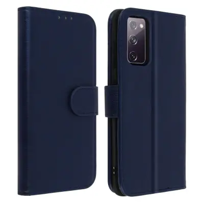 Folio Case Samsung Galaxy S20 FE z držalom za kartico - modra