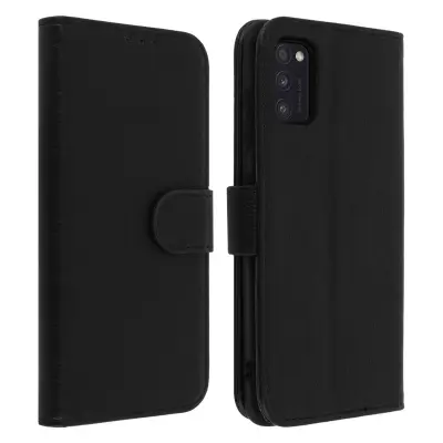 Folio Case Samsung Galaxy A41 z držalom za kartico - Crna