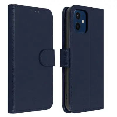 Folio Case iPhone 12 Mini z držalom za kartico - modra