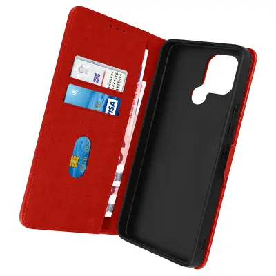 Folio Case Xiaomi Redmi A1 / A2 z držalom za kartico - rdeca