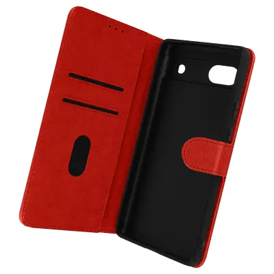Folio Case Google Pixel 6A z držalom za kartico - rdeca
