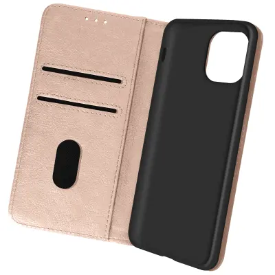 Folio Case iPhone 13 Mini z držalom za kartico - roza guba