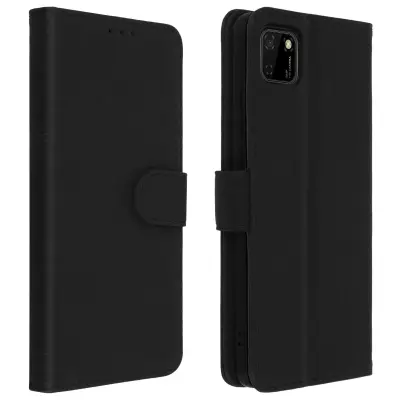 Folio Case Huawei Y5p z držalom za kartico - Crna