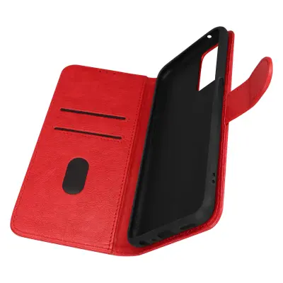 Folio Case Oppo A76 z držalom za kartico - rdeca
