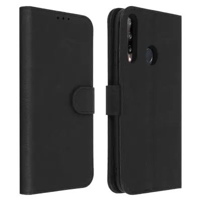 Folio Case Huawei P40 Lite E z držalom za kartico - Crna