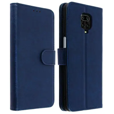 Folio Case Redmi Note 9 Pro Max/9 Pro/9S z držalom za kartico - modra