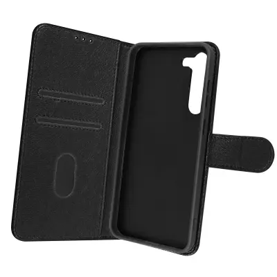 Folio Case Samsung Galaxy S23 z držalom za kartico - Crna