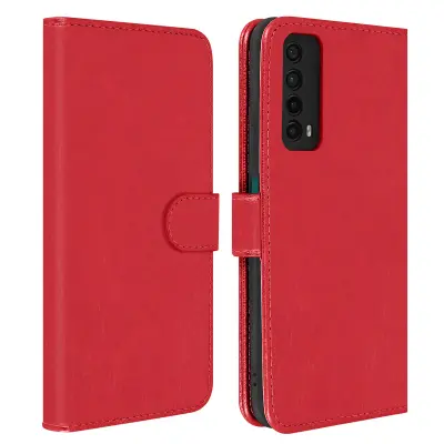 Folio Case Huawei P smart 2021 z držalom za kartico - rdeca