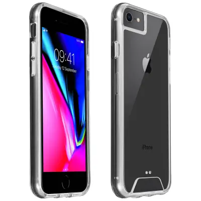 Trda torbica Contour Bumper, zbirka Crystal - ultra prozorna str. Apple iPhone SE 2022, 2020 in 8, 7, 6S, 6