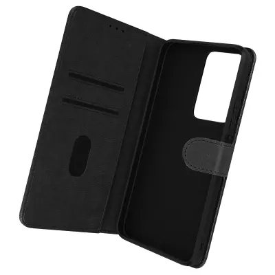 Folio Case Xiaomi Poco F4 5G z držalom za kartico - Crna