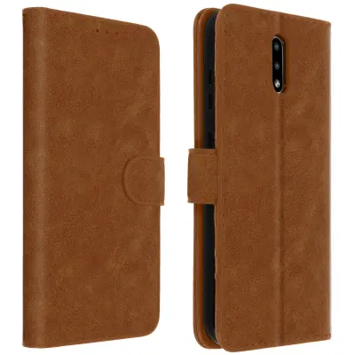 Folio Case Nokia 2.3 z držalom za kartico - rjav