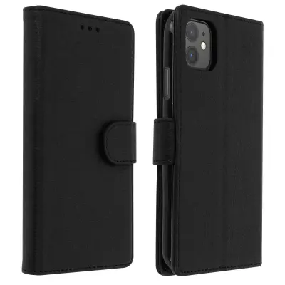 Folio Case iPhone 11 z držalom za kartico - Crna