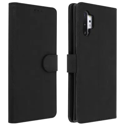 Folio Case Samsung Galaxy Note 10 Plus z držalom za kartico - Crna
