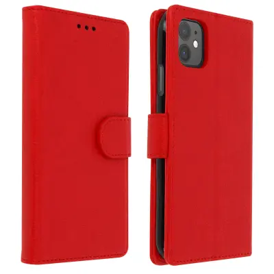 Folio Case iPhone 11 z držalom za kartico - rdeca