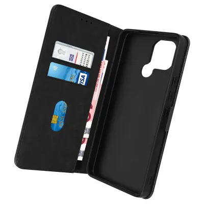Folio Case Xiaomi Redmi A1 / A2 z držalom za kartico - Crna