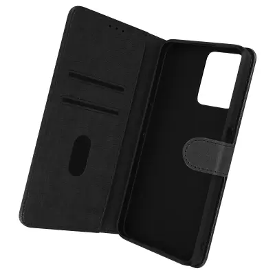 Folio Case Realme C35 / Narzo 50A Prime z držalom za kartico - Crna
