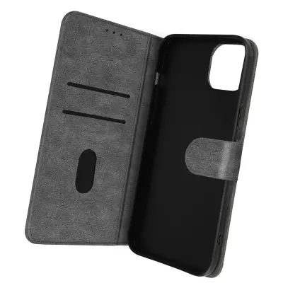 Folio Case iPhone 14 Plus z držalom za kartico - siva