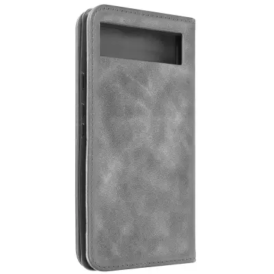 Etui denarnica za Google Pixel 7a, mehko držalo za kartice, siva