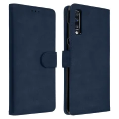 Folio Case Samsung Galaxy A70 z držalom za kartico - modra