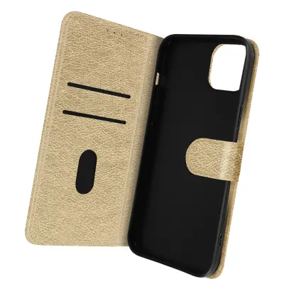 Folio Case iPhone 14 Plus z držalom za kartico - zlato
