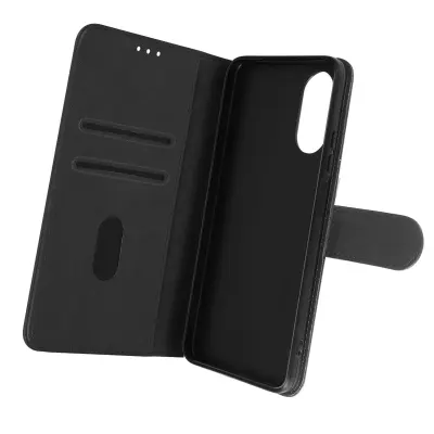 Folio Case Oppo A17 z držalom za kartico - Crna