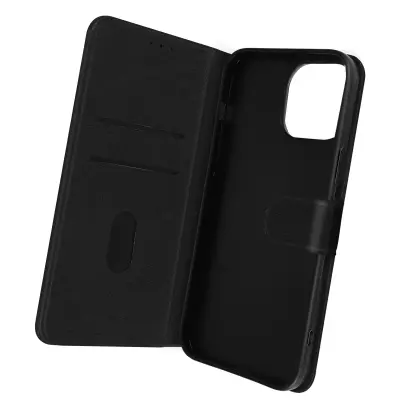 Folio Case iPhone 14 Pro z držalom za kartico - Crna