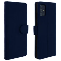Folio Case Samsung Galaxy A71 z držalom za kartico - modra