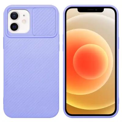CADORABO Ohišje, združljiv z Apple v Bonbon Purple - Zaščitni pokrov iz fleksibilnega silikona TPU in z zaščito pred kamero