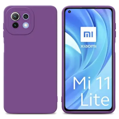Cadorabo Case, združljiv s Xiaomi v tekočini mat vijolično - zaščitni pokrov iz fleksibilnega silikona TPU