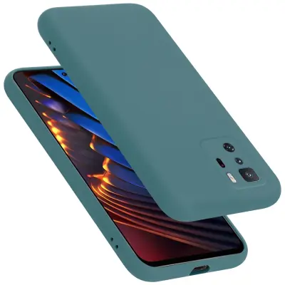CADORABO Ohišje, združljiv s Xiaomi v tekoči zeleni barvi - zaščitni pokrov iz fleksibilnega silikona TPU