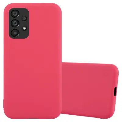 Cadorabo Case, združljiv s Samsungom v Candy Red - Zaščitni pokrov iz fleksibilnega silikona TPU