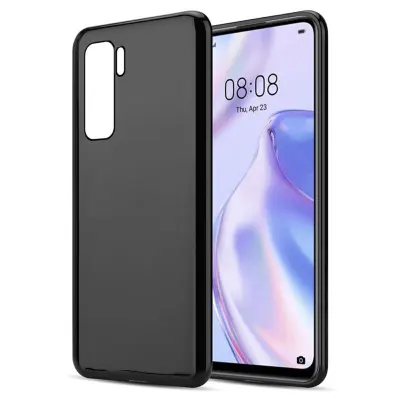 Cadorabo Case, združljiv s Huawei v črni barvi - zaščitni pokrov iz fleksibilnega silikona TPU