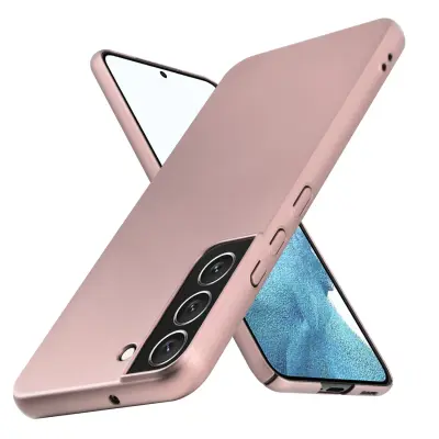 CADORABO CASE, združljiv s Samsungom v kovinskem rosă ‰ Gold - Hard Case zaščitni pokrov v kovinskem videzu proti praskam in udarcem